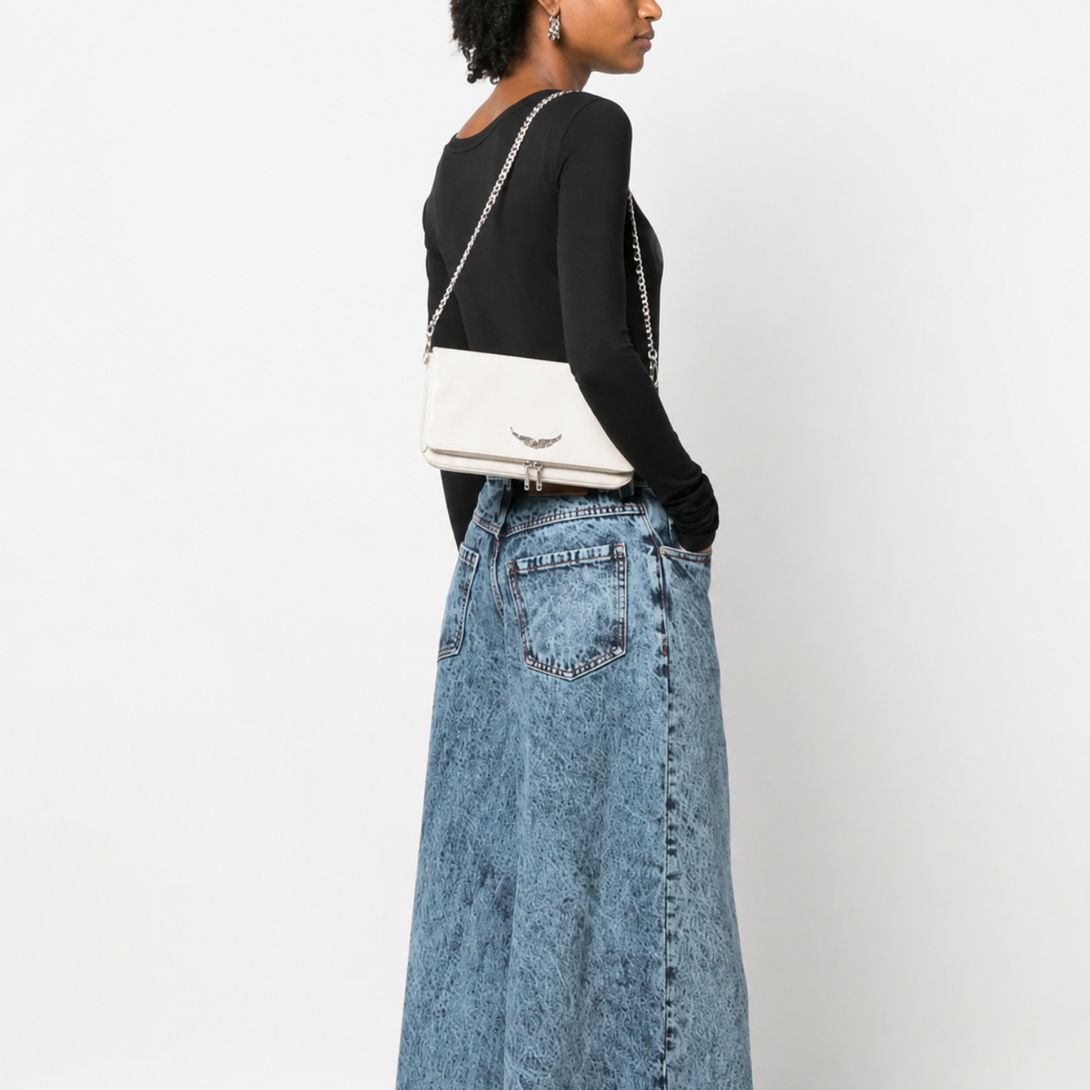 Zadig&Voltaire Rock Leather Bag - White