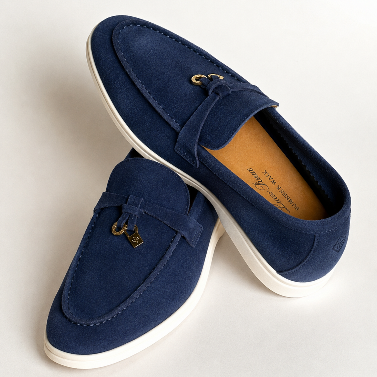 Loro Piana Women’s Loafers - Navy Blue