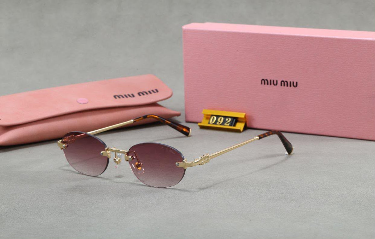 Miu Miu Rose Gold Rimless