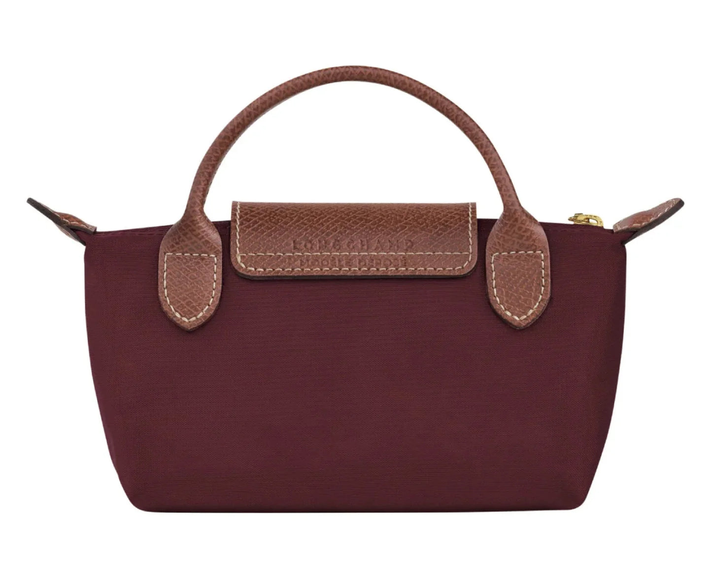 Le Pliage Original Pouch with handle - Burgundy