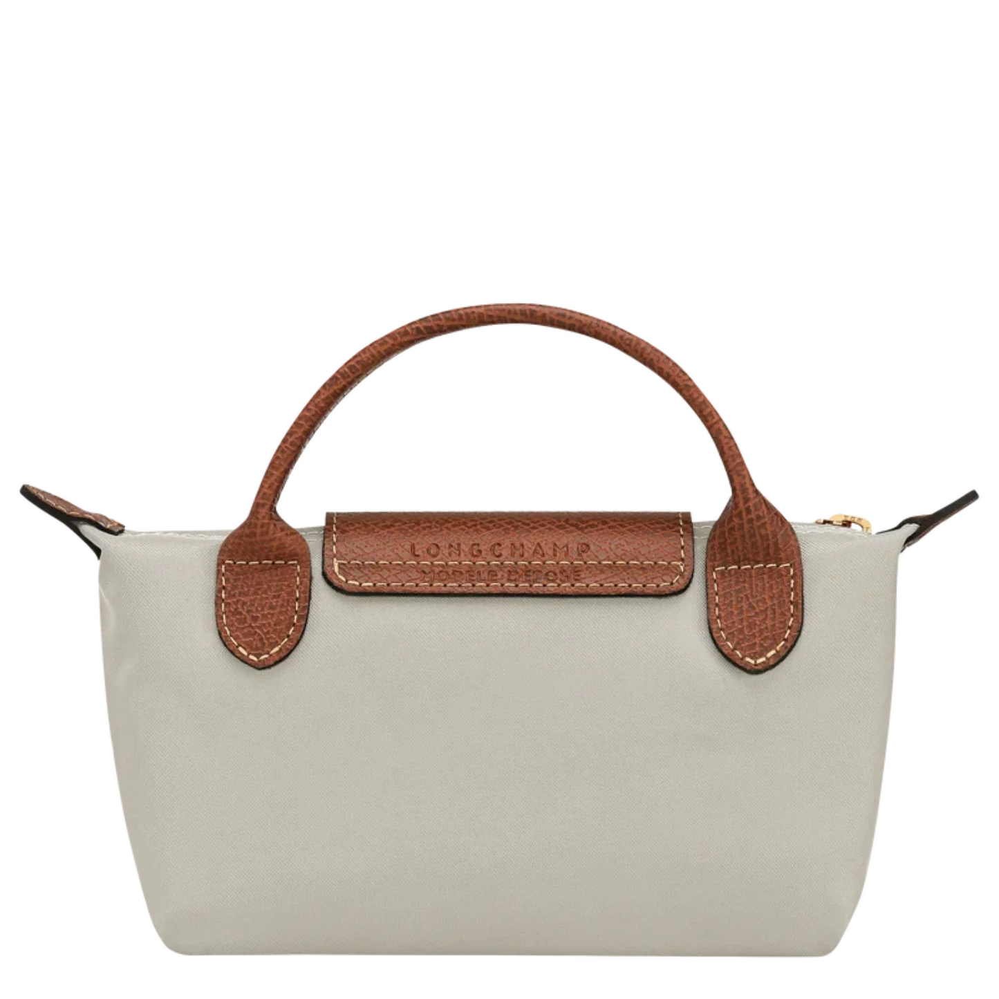 Le Pliage Original Pouch with handle - Gray