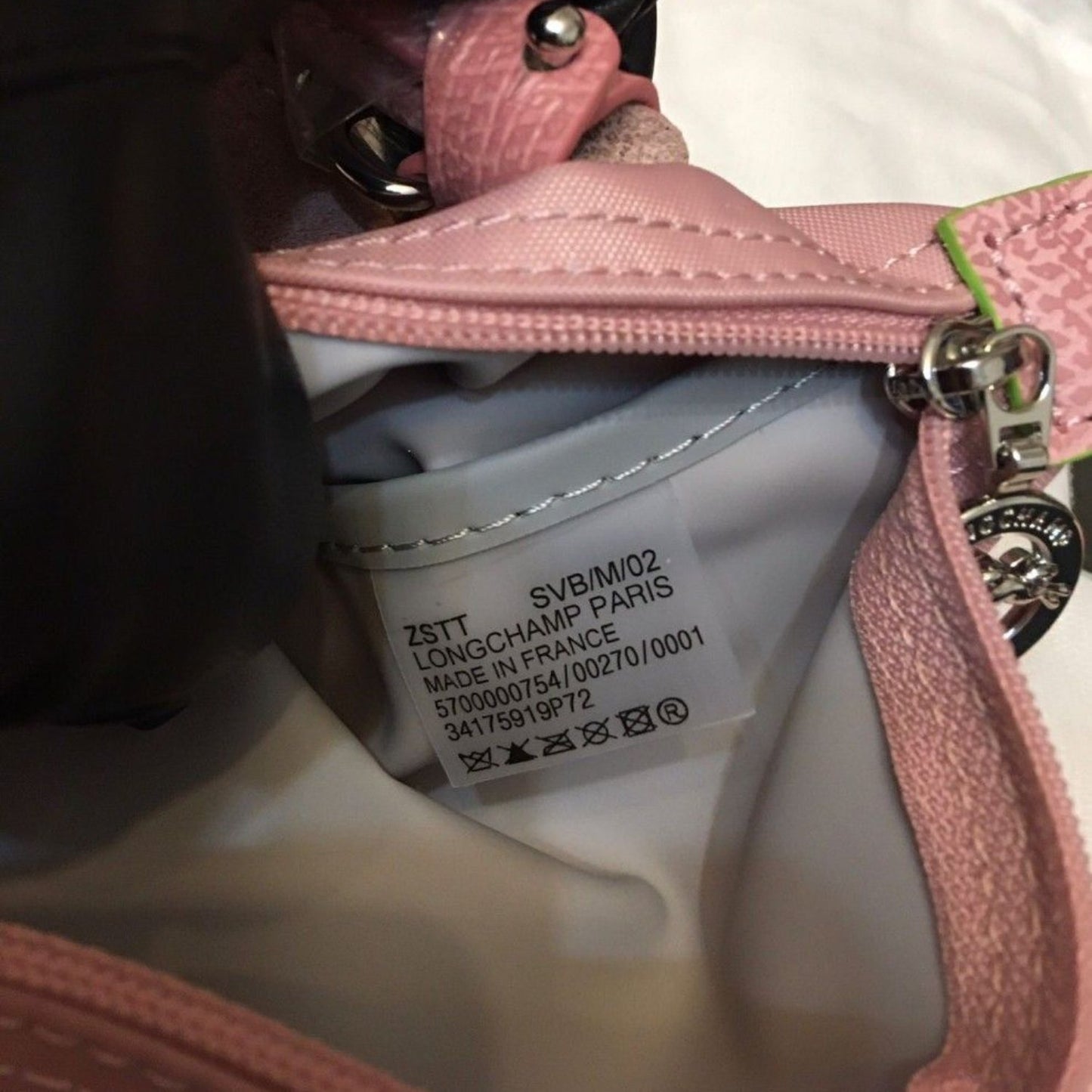 Le Pliage Original Pouch with handle - Baby Pink
