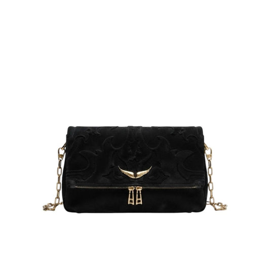 Zadig & Voltaire Rock Western Suede Leather Clutch