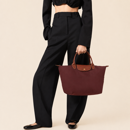Le Pliage Original L Tote bag - Burgundy