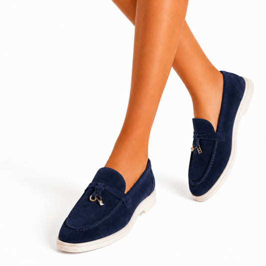 Loro Piana Women’s Loafers - Navy Blue