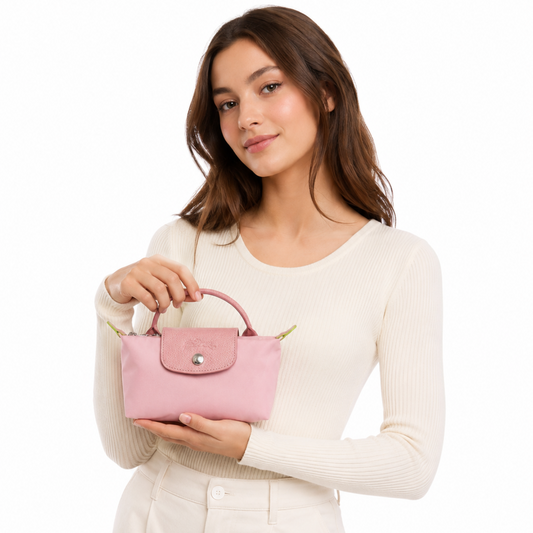 Mini Longchamp Bag - Baby Pink