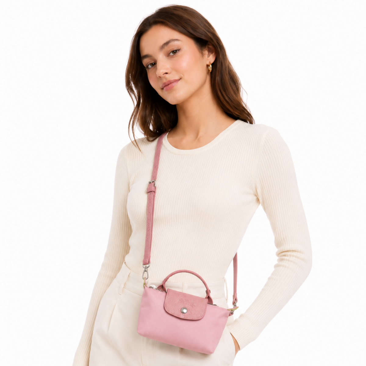 Mini Longchamp Bag - Baby Pink