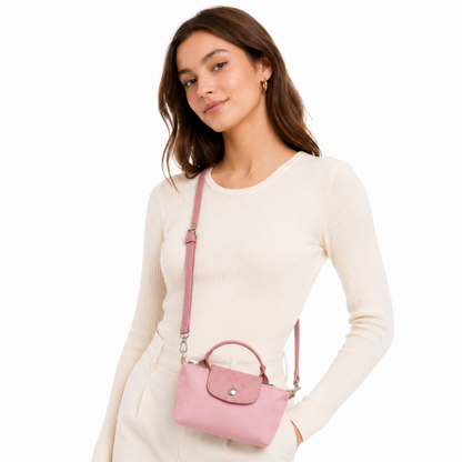 Mini Longchamp Bag - Baby Pink