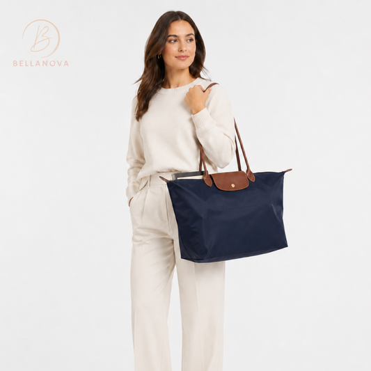 Longchamp Le Pliage Tote Bag - Navy Blue