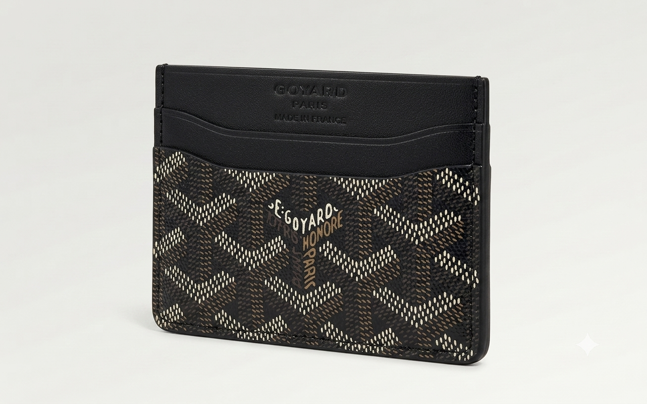 Goyard-Style Card Holder