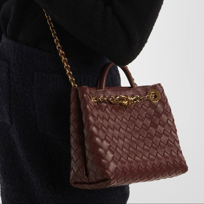 Bottega Veneta Andiamo Bag - Burgundy