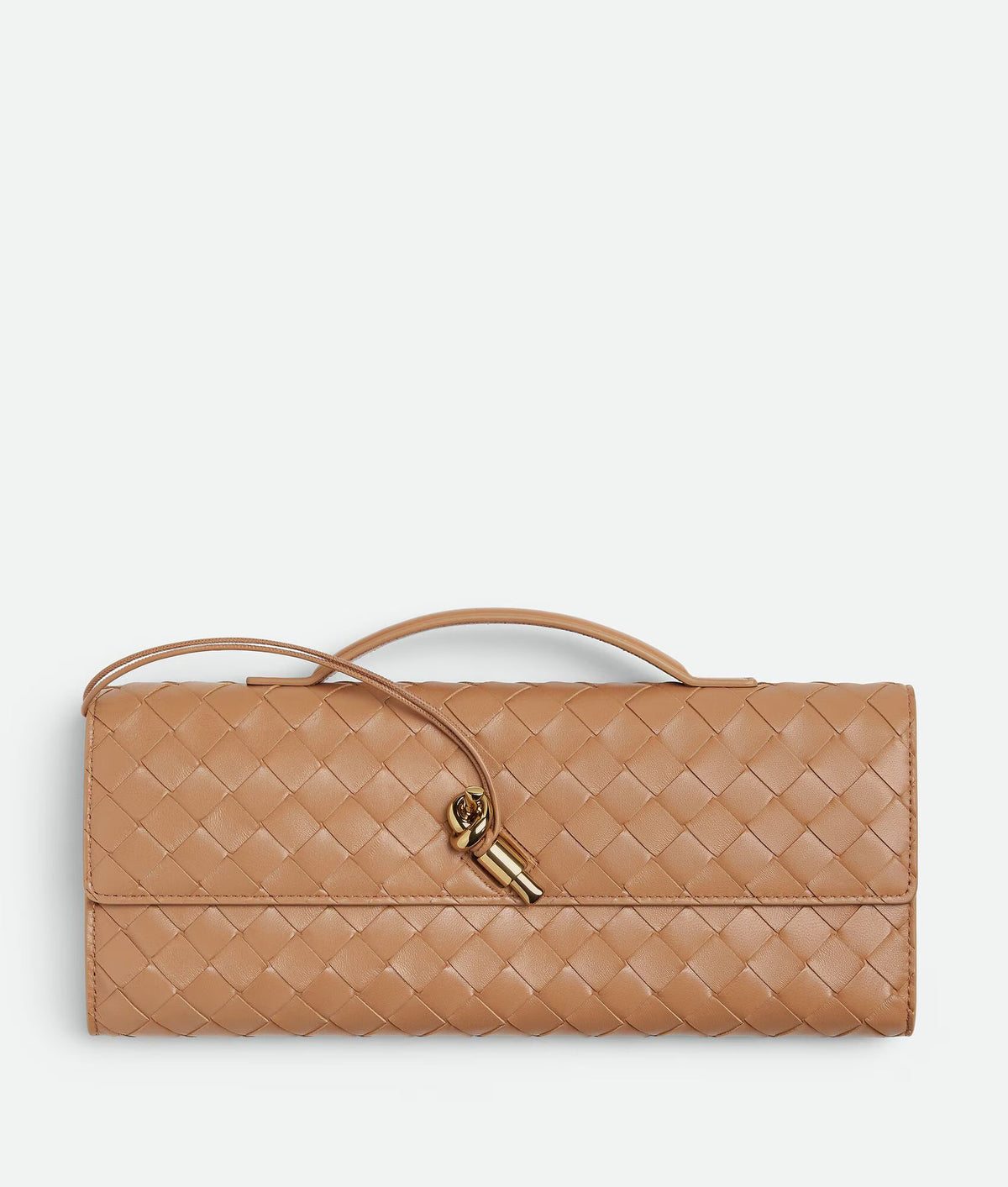 BOTTEGA VENETA Andiamo Clutch — Beige