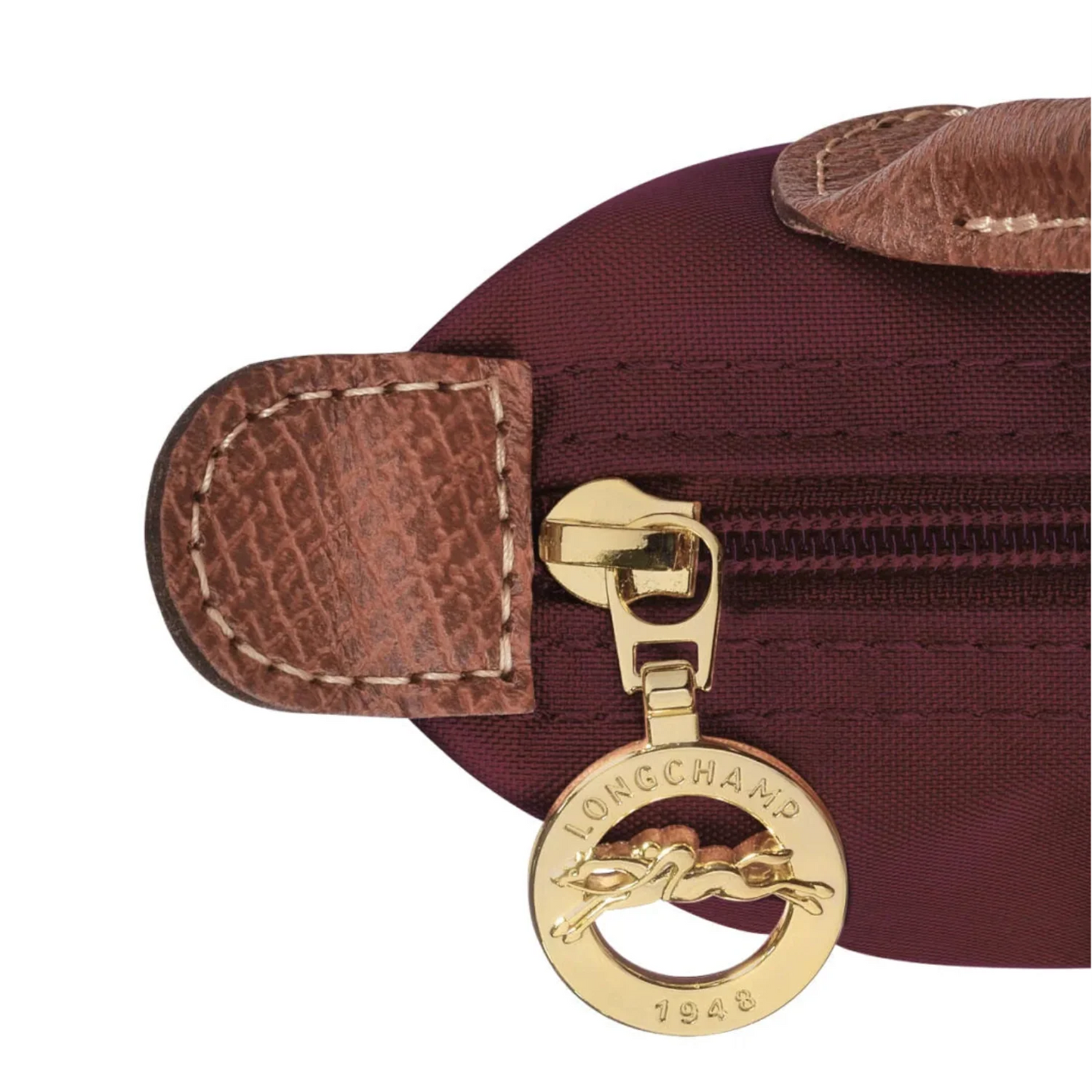 Le Pliage Original Pouch with handle - Burgundy