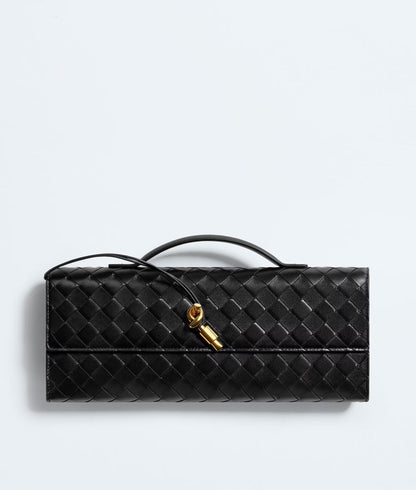 BOTTEGA VENETA Andiamo Clutch — Black