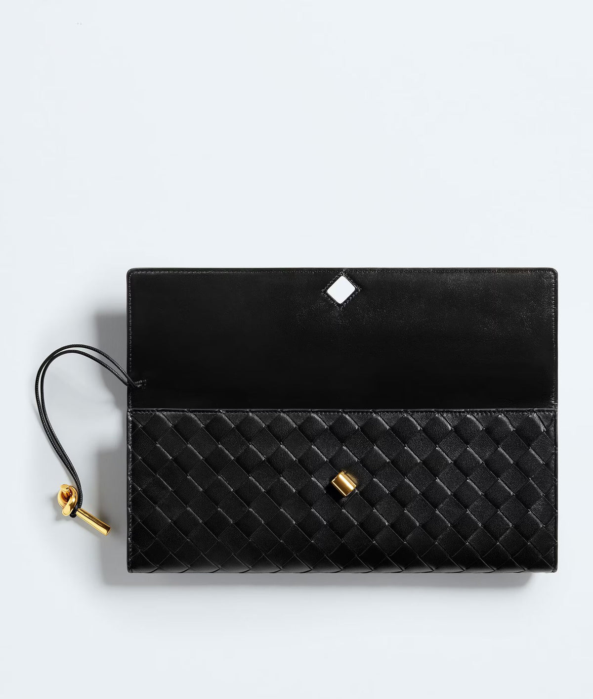 BOTTEGA VENETA Andiamo Clutch — Black