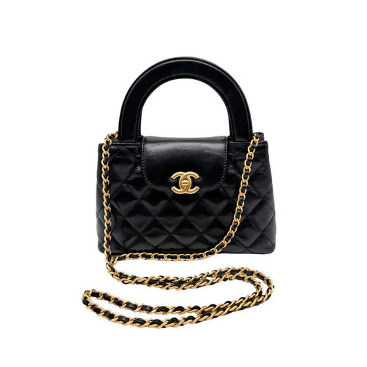 Chanel Nano Kelly Top Handle - Black