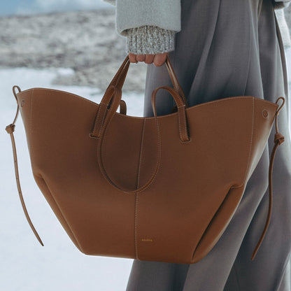 Polène Cyme Tote - Chestnut