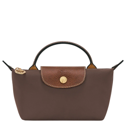 Le Pliage Original Pouch with handle - Ebony