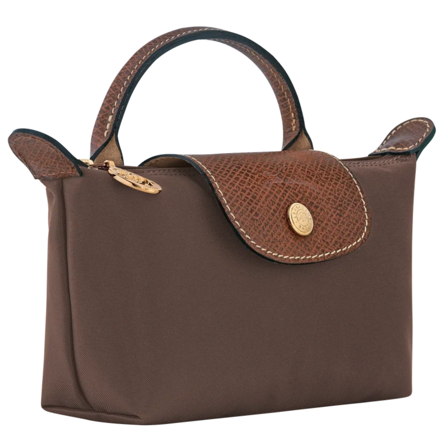 Le Pliage Original Pouch with handle - Ebony