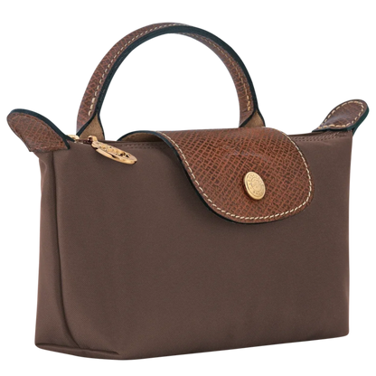 Le Pliage Original Pouch with handle - Ebony