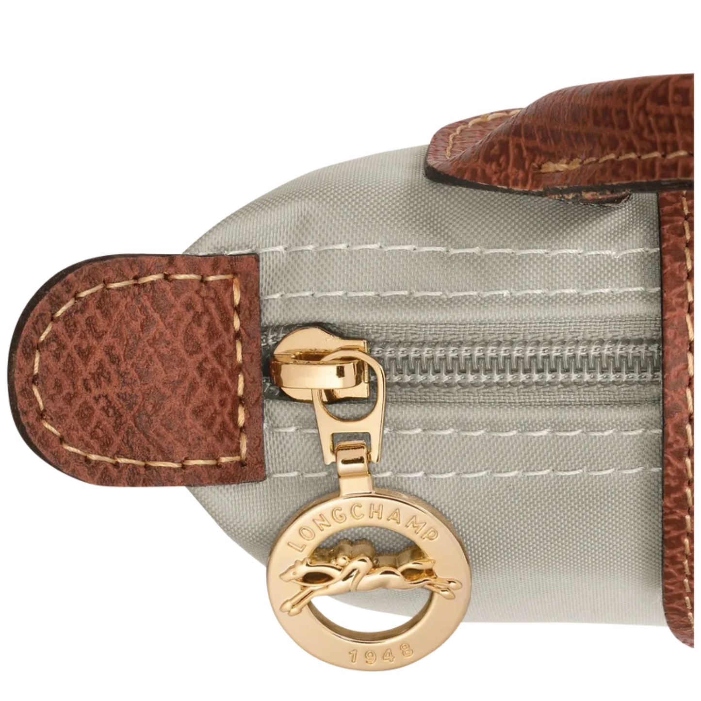 Le Pliage Original Pouch with handle - Gray