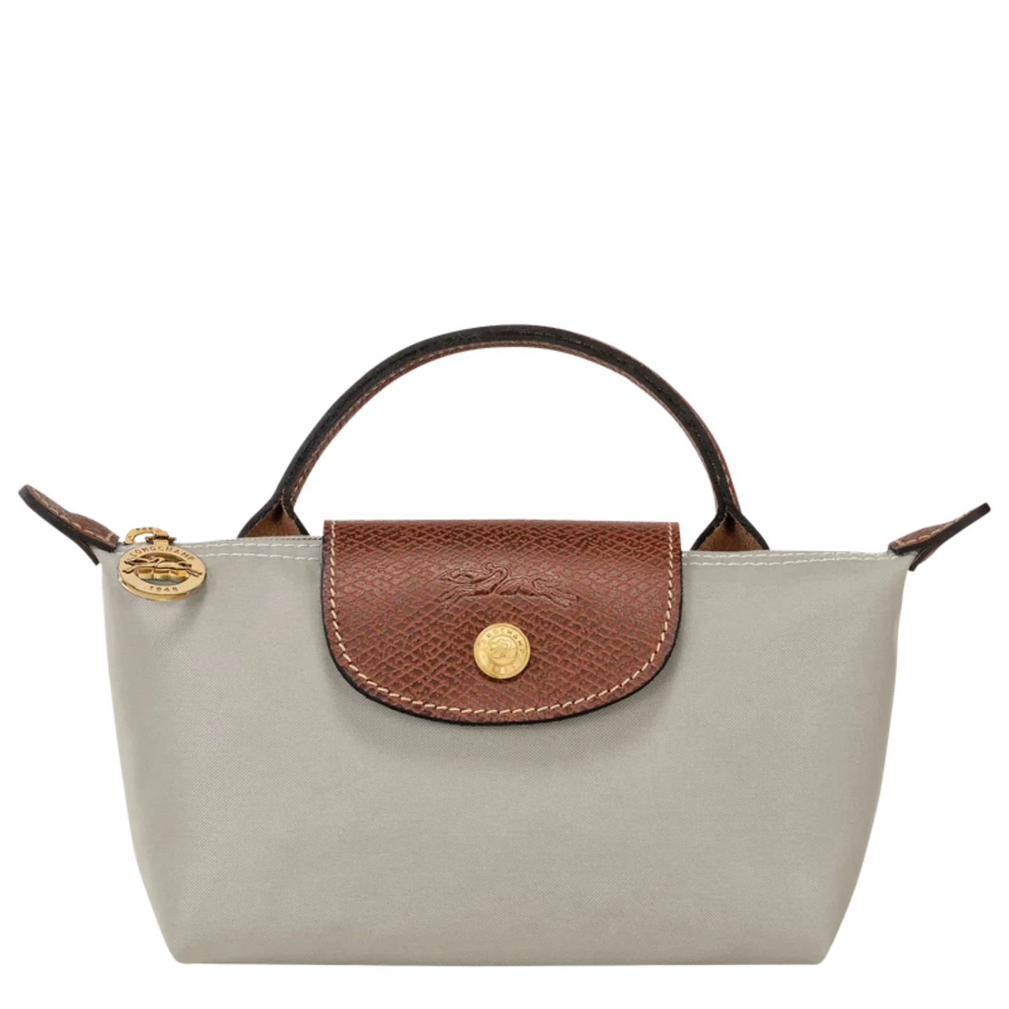 Le Pliage Original Pouch with handle - Gray