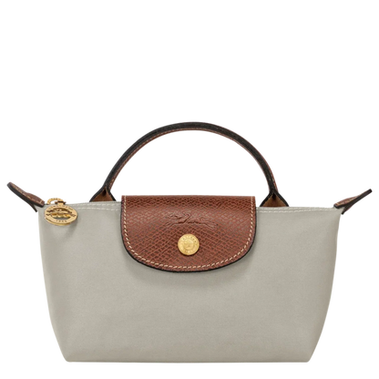 Le Pliage Original Pouch with handle - Gray