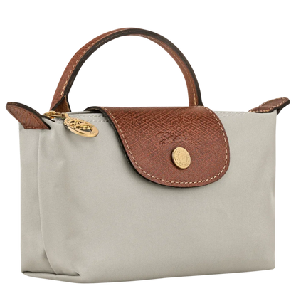 Le Pliage Original Pouch with handle - Gray