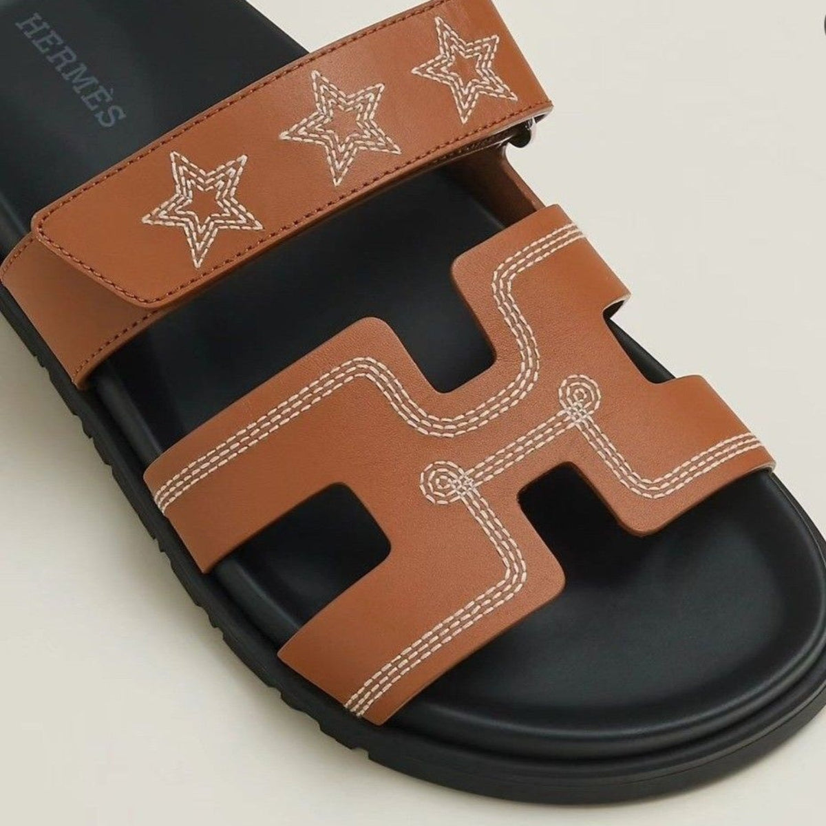 Hermès Chypre Sandal – Brown Stars