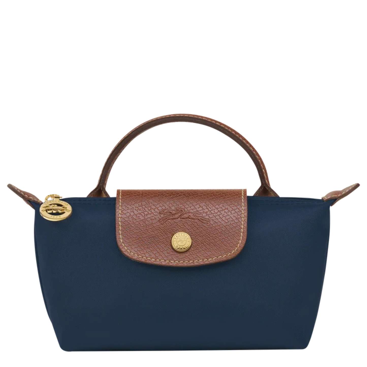 Le Pliage Original Pouch with handle - Navy Blue