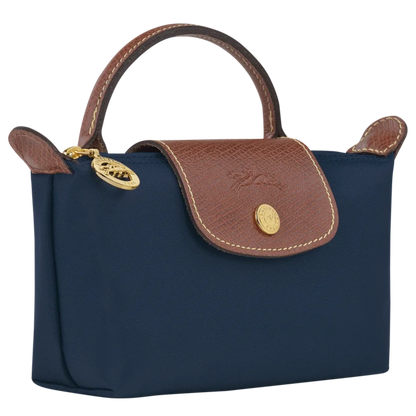 Le Pliage Original Pouch with handle - Navy Blue