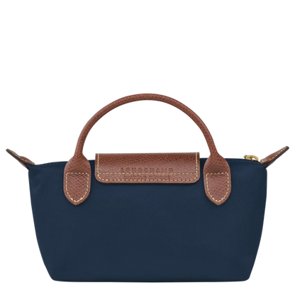 Le Pliage Original Pouch with handle - Navy Blue