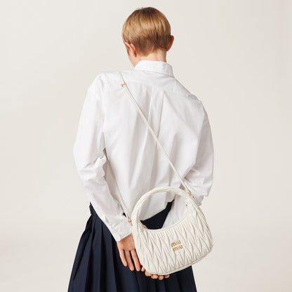 Miu Miu Wander Matelassé Mini Hobo Bag
