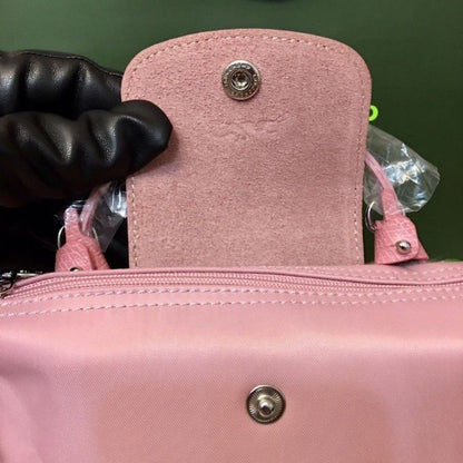 Le Pliage Original Pouch with handle - Baby Pink