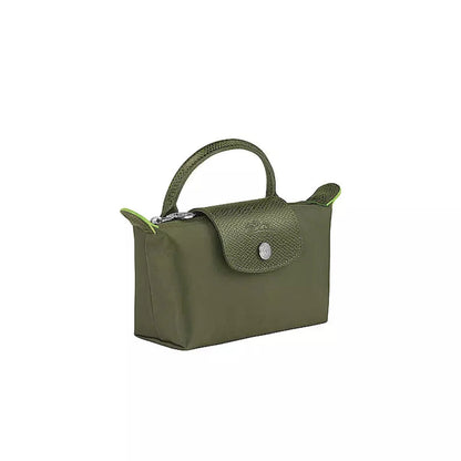 Le Pliage Original Pouch with handle - Olive Green